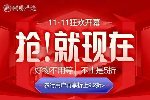 今年11.11,農(nóng)行攜手嚴(yán)選大促銷,比網(wǎng)易嚴(yán)選app更劃算